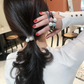(ブルー)ヘアゴム パール おしゃれ リボン結び シンプル 髪留め ヘア留め かわいい 髪飾り 上品 パーティー飾りヘアアクセサリー