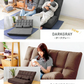 【予約商品：9月中旬（～20日までに発送）】【インディゴグレー】3WAY 座椅子 リクライニング ハイバック リクライニングソファ 二人用 幅130cm ワイド ソファーベッド 2人掛け おしゃれ コンパクト ゆったり 大きめ ソファー ソファ ソファベッド 折りたたみ ベッド ダブル セミダブル