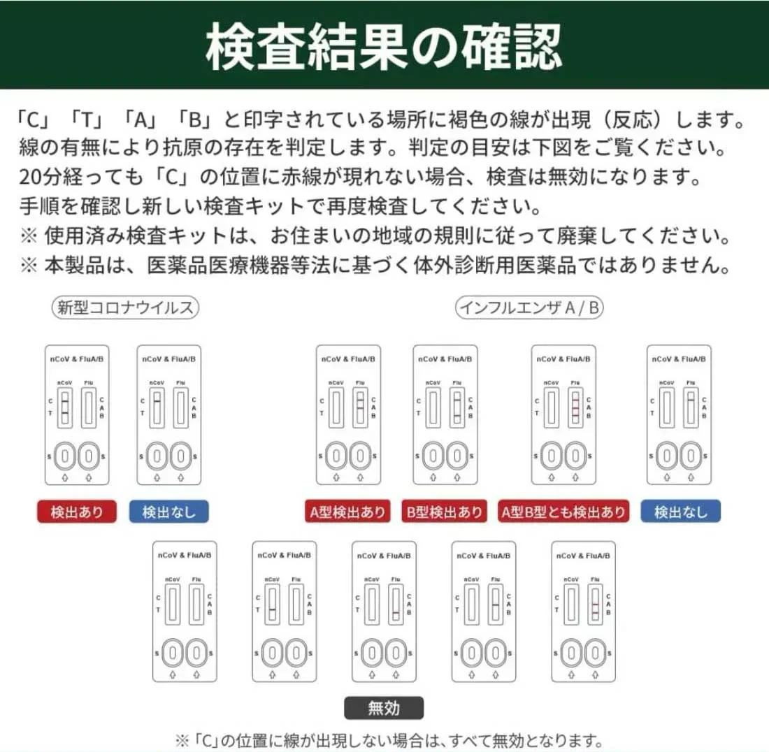5個セット 小林薬品・同時対応 研究用 インフルエンザウイルスA/B 3種抗原同時に対応 コロナ インフル インフルエンザ コロナ 同時検査 コロナ検査キット 検査キット コロナ 検査 キット 新型コロナ 自宅検査 返送不要 セルフ検査キット 5分検出 研究用 高原検査キット