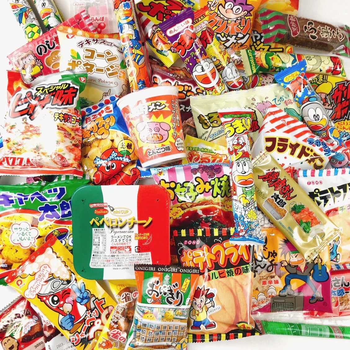 駄菓子 詰め合わせ 縁日 スナック お菓子 大量 66品 おやつ おつまみ キャベツ太郎 ラッピング 帰省 お祭り ばらまき 福袋