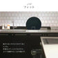 丸いまな板 「ブラック」 食洗機対応 D型まな板 耐熱エラストマー 薄型 多機能 抗菌 丸型 大きい まないた D型 丸 半円 カッティングボード 黒 グレー おしゃれ