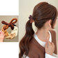 (グレー)ヘアゴム バイカラー 太め おしゃれ ヘアアクセサリー 結び シンプル 髪留め ヘア留め かわいい オシャレ 髪飾り 上品 パーティー飾り