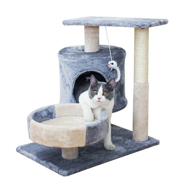 猫ハウス 多機能キャットタワー 猫遊び場 隠れ家 キャットタワー 据え置き おしゃれ 猫 タワー 爪とぎ おもちゃ ハウス 室内 運動不足 安定 かわいい 猫ソファー w511