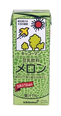 【送料無料】 キッコーマン 豆乳飲料 メロン 200ml×1ケース/18本