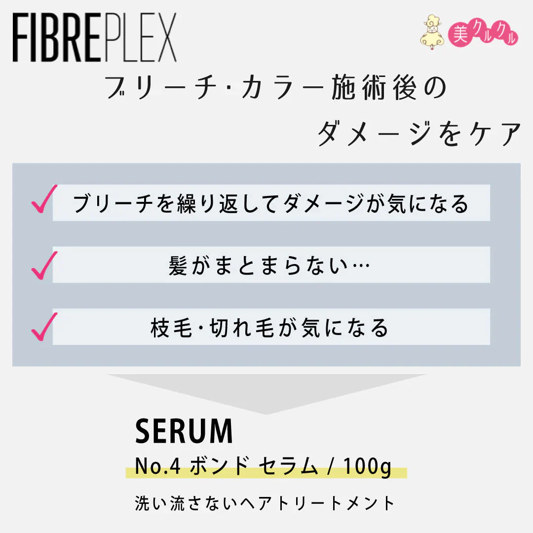 シュワルツコフ ファイバープレックス シャンプー100g+トリートメント100g +No.4ボンドセラム