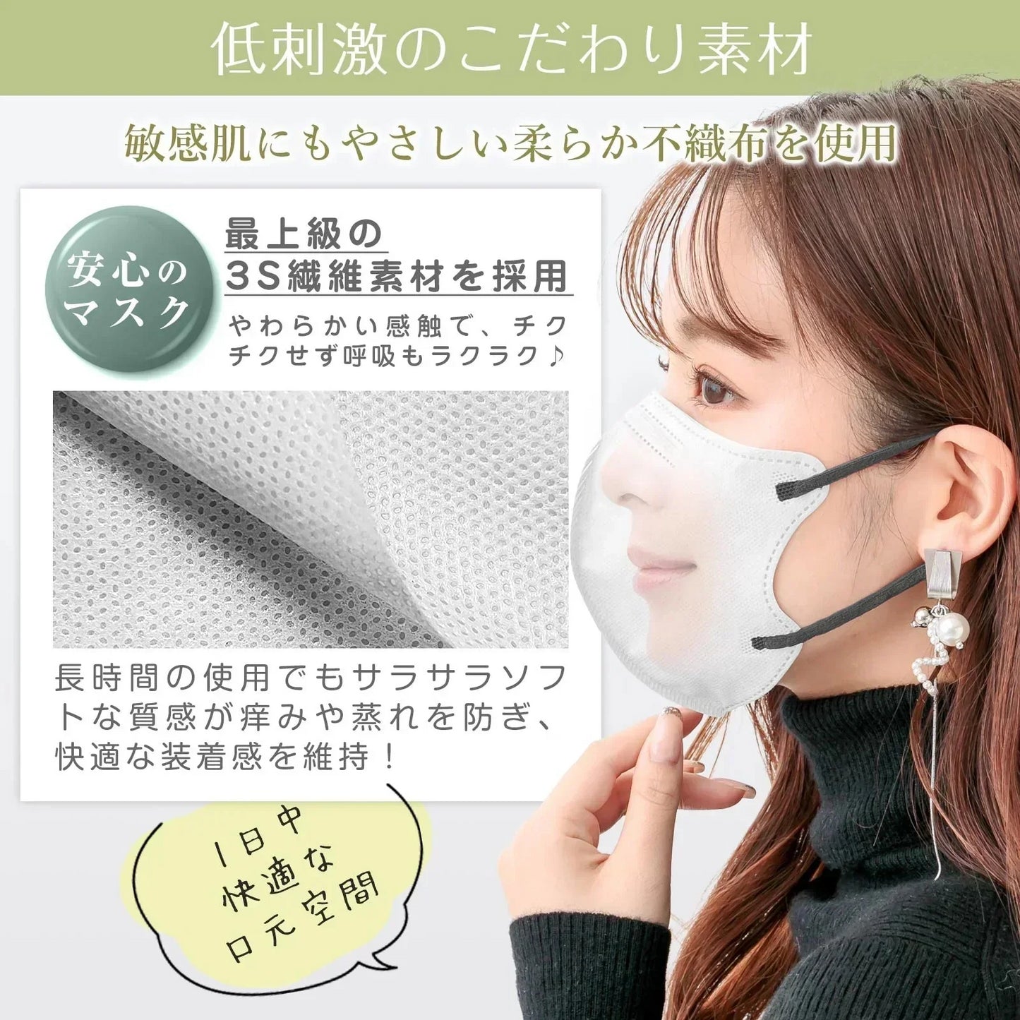 【バイカラー/ホワイト】40枚 Mサイズ ノーズワイヤーあり 立体マスク 3Dマスク カラーマスク 血色カラー バイカラー 4層構造 不織布マスク