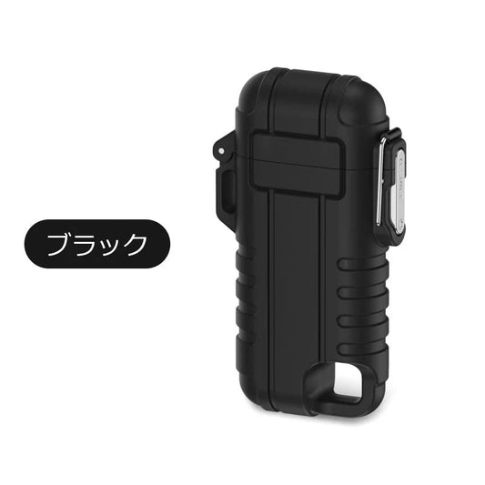 ライター 直線ビーム着火 青炎 IP56防水 強力な炎 防風 強力な青炎 防風ガスライター ガス注入可能 耐久性抜群 s101A(ブラック)