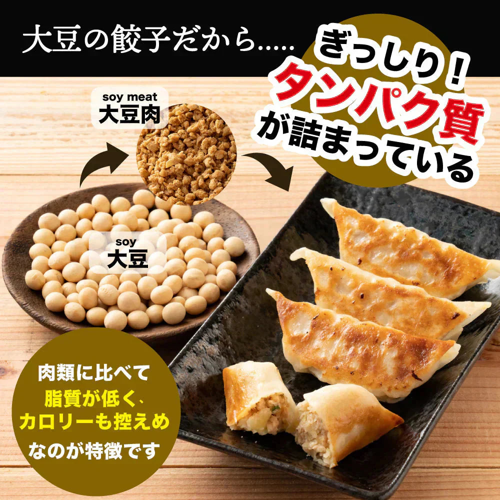 【動物性原料ゼロ】大豆ミート餃子 30個セット ソイプロテイン餃子｜動物性不使用・ソイプロテイン・低脂肪・ヘルシーおかず・ビーガン対応 ギルティフリー