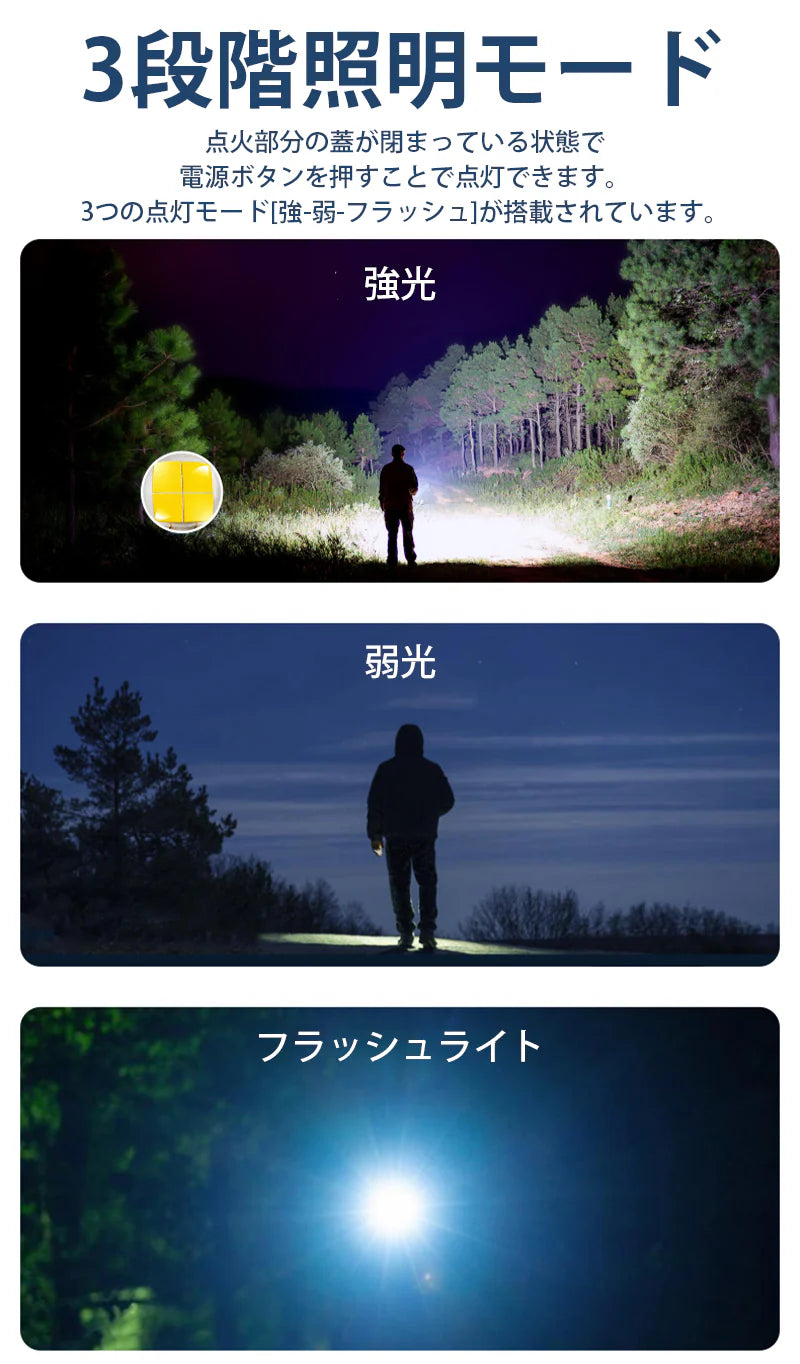 電子ライター Type-C充電式 防塵 防水 防風 無炎 懐中電灯機能 3段階照明モード 小型 軽量 無火炎 LED電量表示 アウトドア 登山 キャンプ 防災 プレゼント ｗ666B(レッド)