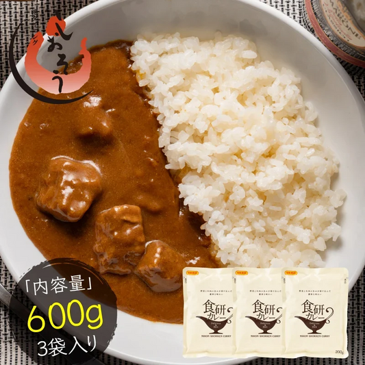 カレー 食研カレー 200g×3袋 3人前 中辛 業務用 湯煎 温めるだけ レトルト 日本食研 惣菜 カレー 送料無料 お取り寄せグルメ 非常用 食品  ※ポスト投函商品の発送は1～2週間前後になります