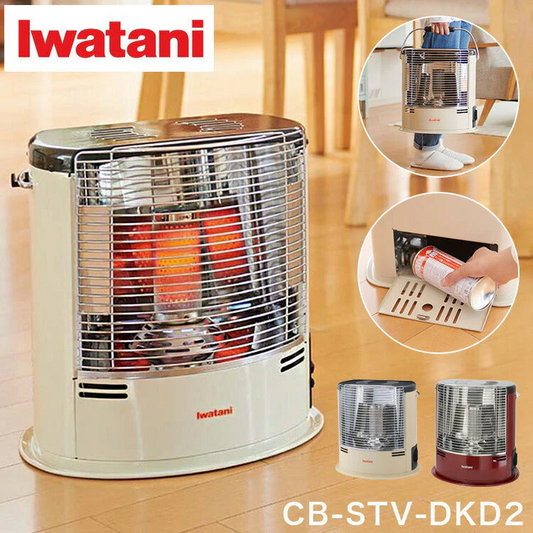 (アイボリー)Iwatani イワタニ カセットガスストーブ デカ暖II 正規品 CB-STV-DKD2 デカ暖2 限定色 レッド 赤 暖房 カセットガス ストーブ 防災用品 停電対策 節電対策 電源不要【送料無料】