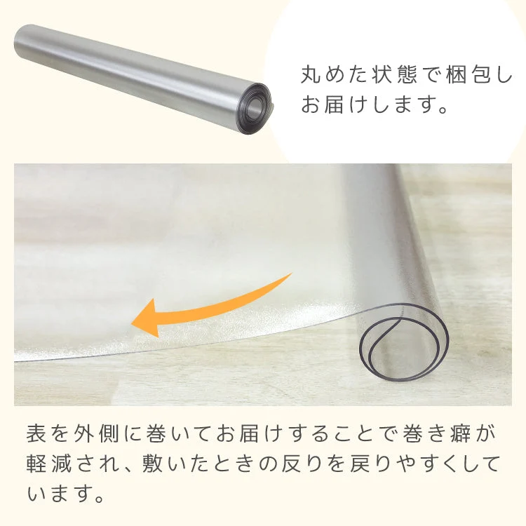 キッチンマット 透明 240cm 拭ける 透明キッチンマット 洗える おしゃれ 長い 北欧 80×240cm クリア 防水 撥水 PVC キッチン マット クリアマット 1.5mm 透明マット 保護シート 台所 カット可能 傷 キズ 凹み防止 床暖房対応