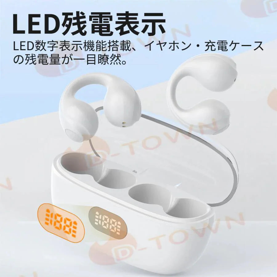 即納 イヤホン ブルートゥースイヤホン ヘッドホン 両耳 高音質 ワイヤレス 耳掛け式 自動ペアリング IPX7防水 Bluetooth 5.3 Air8 s049A(ブラック)