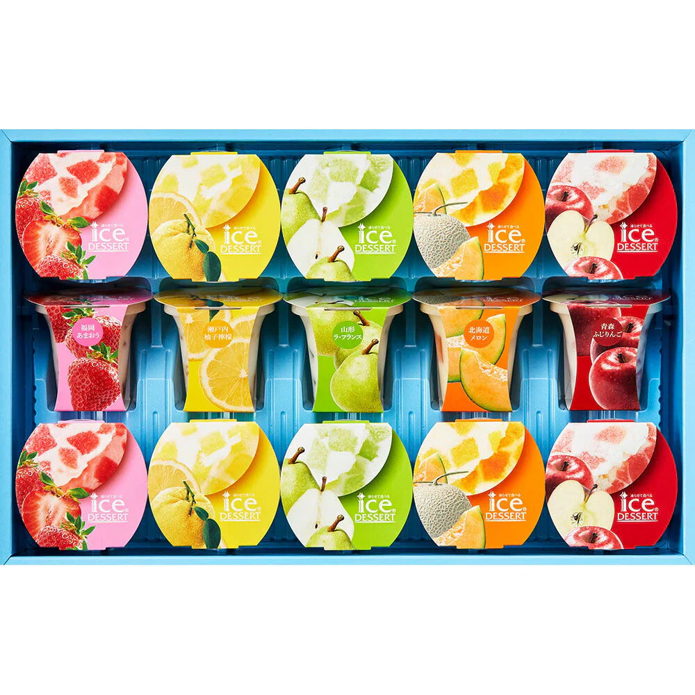 ひととえ 凍らせて食べるアイスデザート 国産フルーツ入り 15号 IDD-30