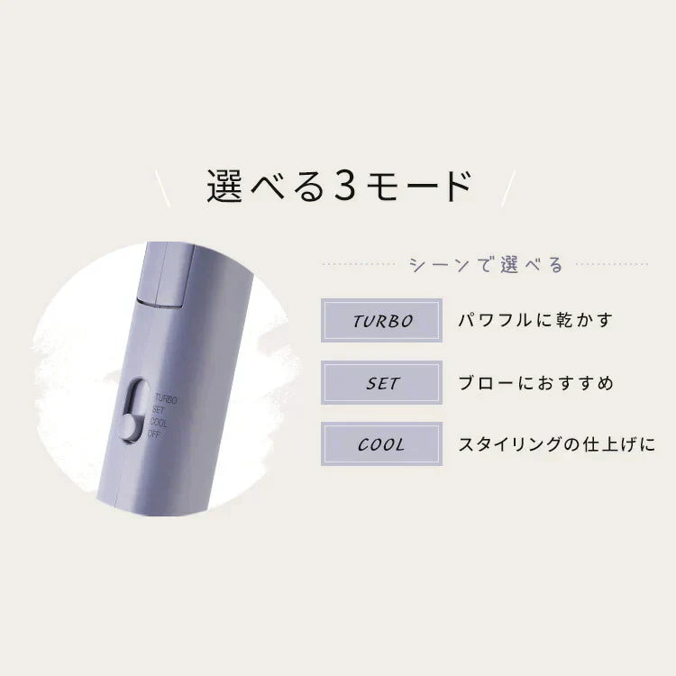 【カートアップNG】【ラベンダー】ドライヤー 大風量 マイナスイオン イオンドライヤー  ヘアドライヤー ミコラ 冷風 軽量 コンパクト 折りたたみ 収納 ヘアケア 美容家電 ダークグレー オフホワイト ラベンダー ピンク MiCOLA アイリスオーヤマ HDR-M101