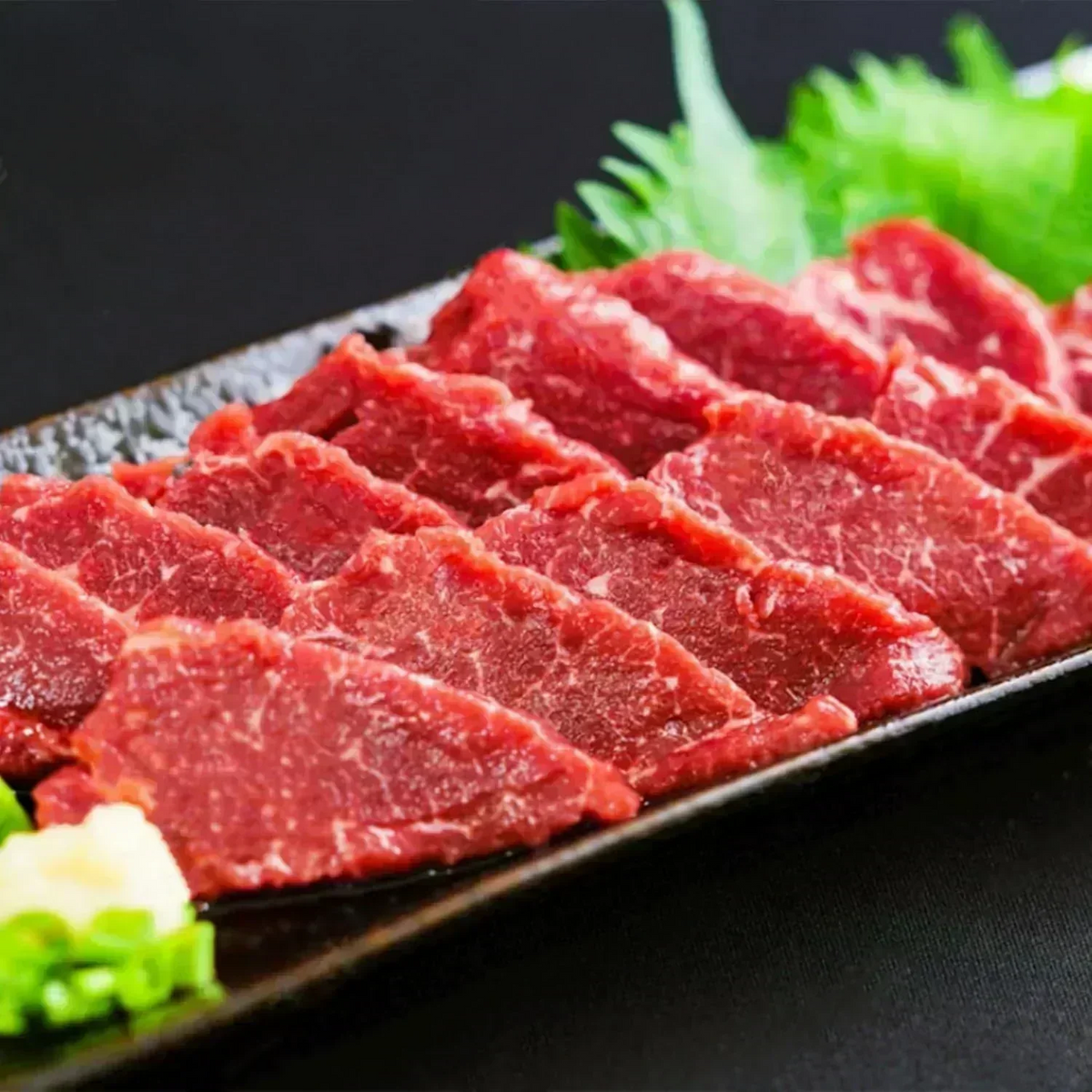 馬刺し 馬肉 赤身肉 5パック ( 5人前)   馬刺し専門店 赤身 新鮮馬刺し ヘルシー 高タンパク 低脂肪 真空パック