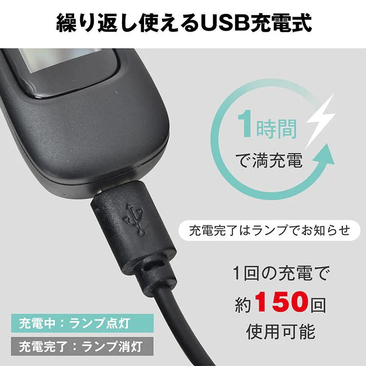 アルコールチェッカー アルコール検知器 吹きかけ式 非接触 飲酒検知器 USB充電式 FCC認証済み 忘年会 運転 コンパクト アルコールテスター ブザー付 sg104