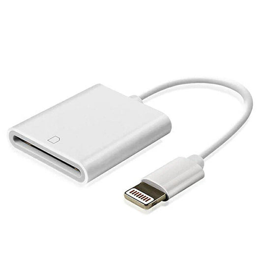 iPhone用SDカードリーダー lightning⇔SDアダプタ ケーブル iPad Lightningライトニング専用 アイパッド データ転送 バックアップ 写真 映像 ファイル 保存移動