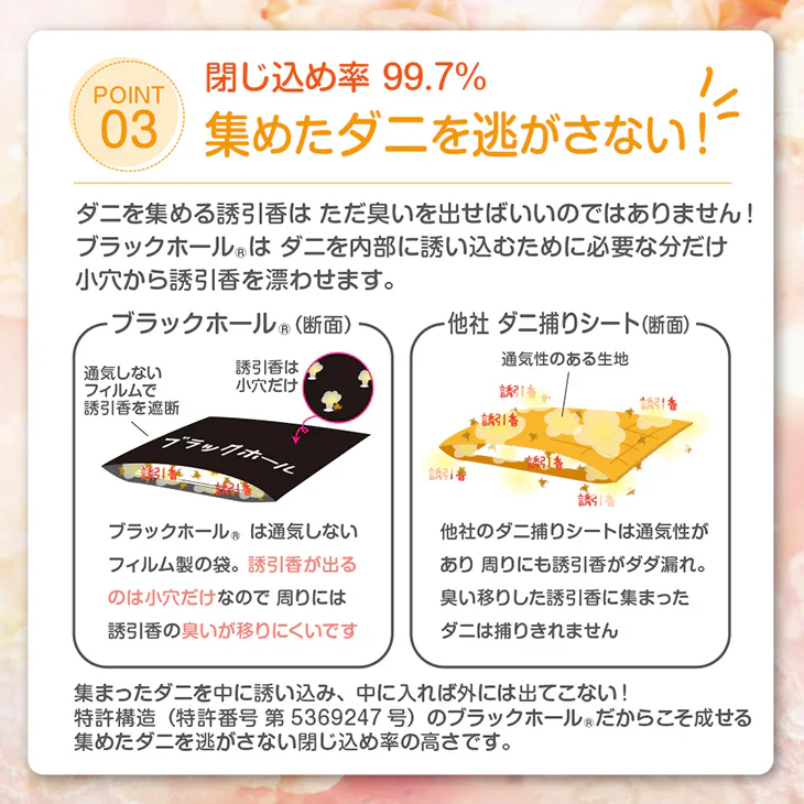 ダニ捕りパック【ブラックホール®】10個セット