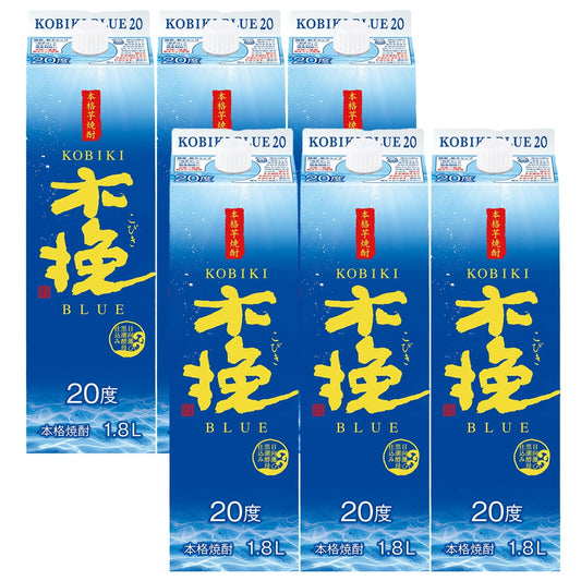 雲海酒造 木挽 BLUE ブルー 20度 パック 1800ml 1.8L×6本