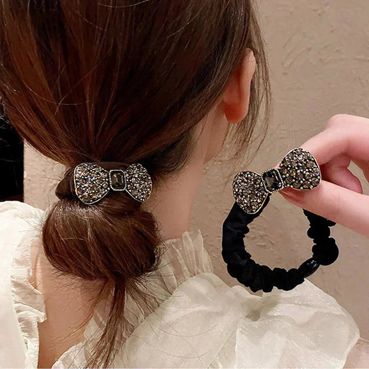 シュシュ ヘアゴム キラキラ ヘアアレンジ 韓国 サテンフリル 髪留め 髪飾り パーティー 二次会 お呼ばれ 結婚式 普段使い 大人 上品 ヘアアクセサリー