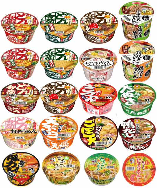 【カップ麺】日清食品 東洋水産 五木食品 エースコック 寿がきや カップ麺 ミニサイズうどん・そば24個セット
