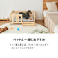 (S)ペットベッド 木製 洗える クッション付き 選べるサイズ M L ペット用 猫用 犬用 ベッド 階段付き 春 夏 秋 冬 天然木 ペット