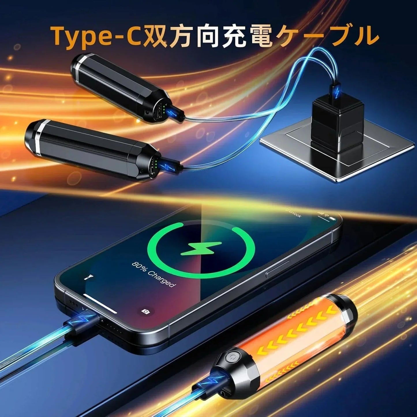 【新型磁気式/分離式設計】充電式 カイロ 電気カイロ usb カイロ モバイルバッテリー 懐中電灯 1台3役多機能充電式カイロ 360°発熱 3秒急速発熱 ハンドウォーマー 3階段温度調節 電気あんか かいろ 10000mAh 大容量 Type-C/USB 双方向充電式  小型 超軽量 持ち運びやすい 携帯カイロ 防寒对策 アウトドア 通勤 通学 旅行 PSE認証済み w685