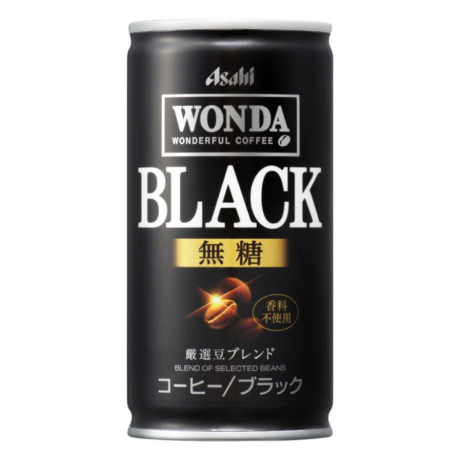 アサヒ WONDA ワンダ ブラック 無糖 185ml×1ケース/30本