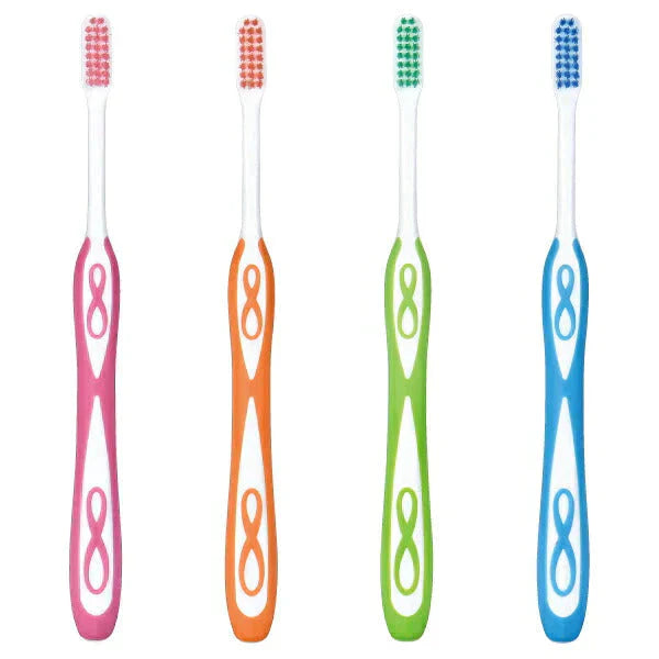 歯ブラシ Lover8(ラバーエイト) カラー歯ブラシ MSやややわらかめ 30本入(4色アソート)【Ciメディカル 歯ブラシ】【メール便送料無料】