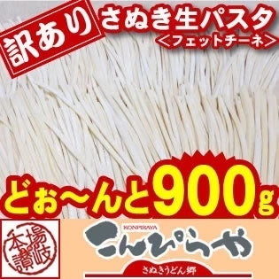 訳ありバージョン！【本場讃岐うどん製法】さぬき生パスタ（フェットチーネ）900g