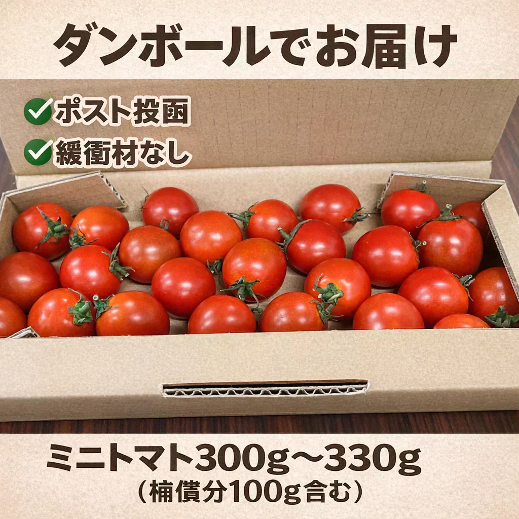 ※予約【10月下旬頃～1月下旬頃順次発送予定】ミニトマト300g〜330g（補償分以上の不良は交換対応可能）