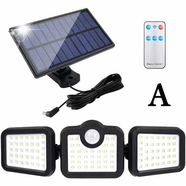当日発送 ソーラーライト LED センサーライト 外灯 ガーデンライト 分離式 太陽光発電 省エネ 人感センサー自動点灯 屋外 駐車場/玄関/廊下/軒先/庭先 4タイプ w357A(Aタイプ)