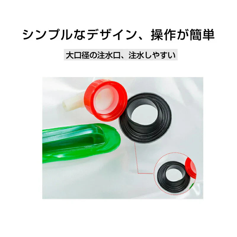 貯水タンク 15L  1個 ウォータータンク 折り畳み式 給水タンク 非常用 給水袋 大容量 10L 15L 20L 蛇口 持ち手 携帯 防災 断水 アウトドア イベント 便利 PVC 半透明