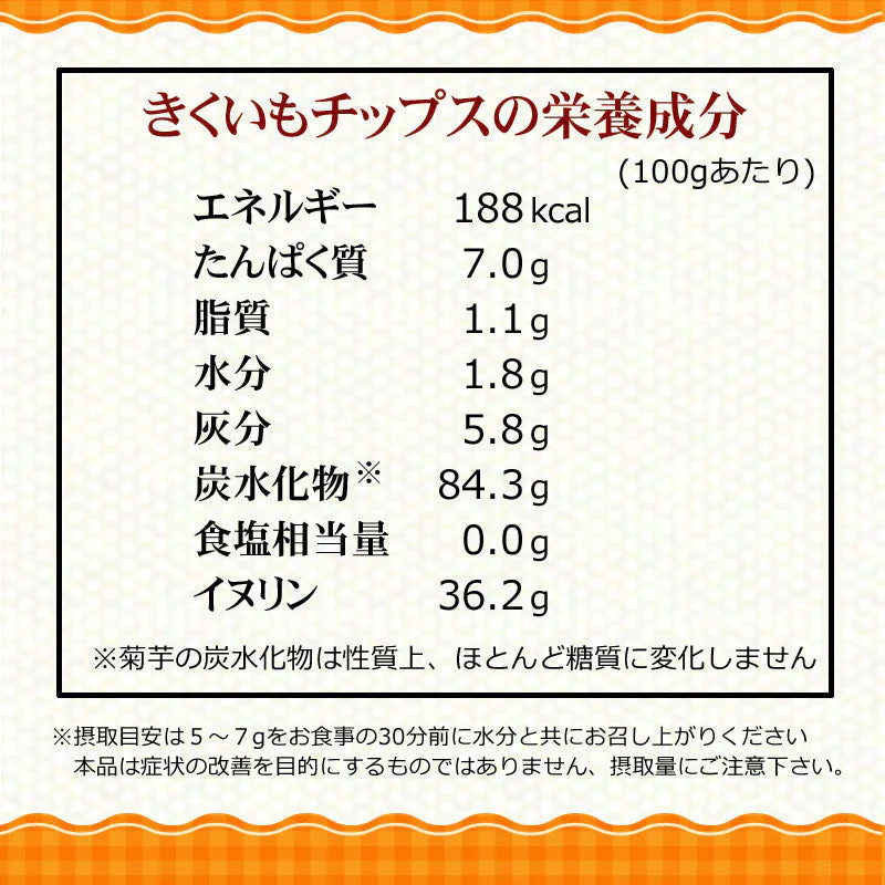 菊芋 きくいも 菊芋チップス キクイモ きくいもチップス 国産 50g×1袋 菊芋 無添加 イヌリン ノンフライ 送料無料 メール便限定  きくいも使用 国産 原料使用