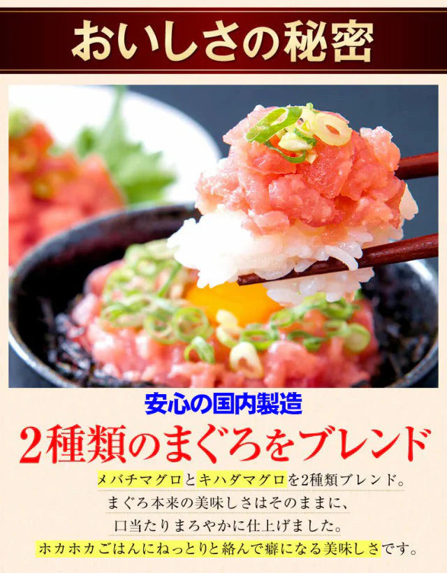 とろっとろ！極上ねぎとろ丼（まぐろのたたき身丼）10食♪ねぎとろ/ネギトロ丼/ねぎとろ丼/まぐろ/マグロ冷凍A