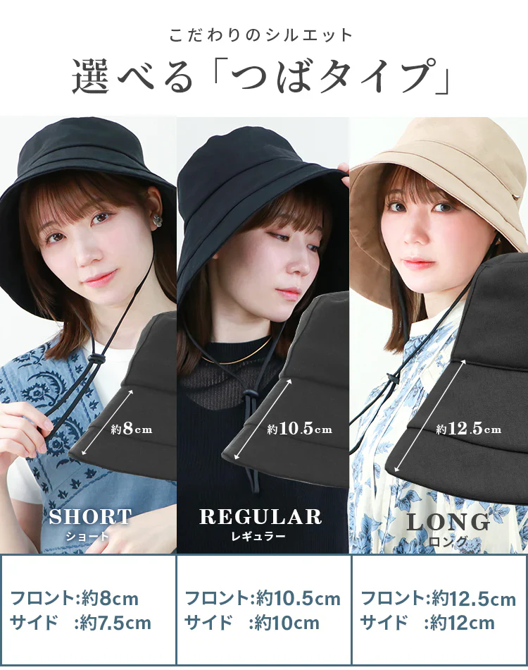 【XLサイズ】【ミルクベージュ】【ロングタイプ】　帽子 完全遮光 遮光100% UVカット レディース 大きいサイズ つば広 折りたたみ ハット 自転車 飛ばない 日よけ かぶる日傘 運動会 旅行 レジャー 買い物 ガーデニング あご紐 小顔効果