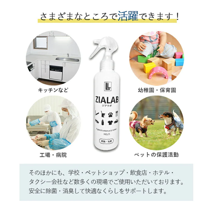 次亜塩素酸水 スプレーボトル 除菌 消臭 ジアラボ 300ml 50ppm
