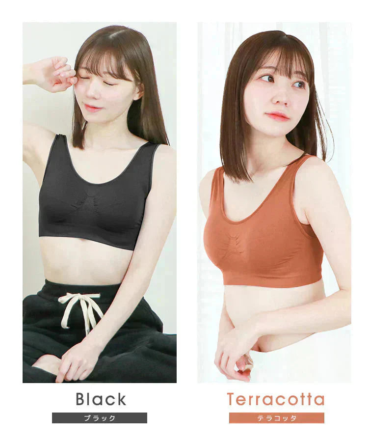 【Lサイズ】【ブラック】ナイトブラ 育乳 ノンワイヤー 脇高 大きいサイズ マタニティブラ 小胸 バストケア 昼夜兼用 産後 夜用 無地 痛くない 谷間 補正下着 24時間 MODE：FIT モードフィット