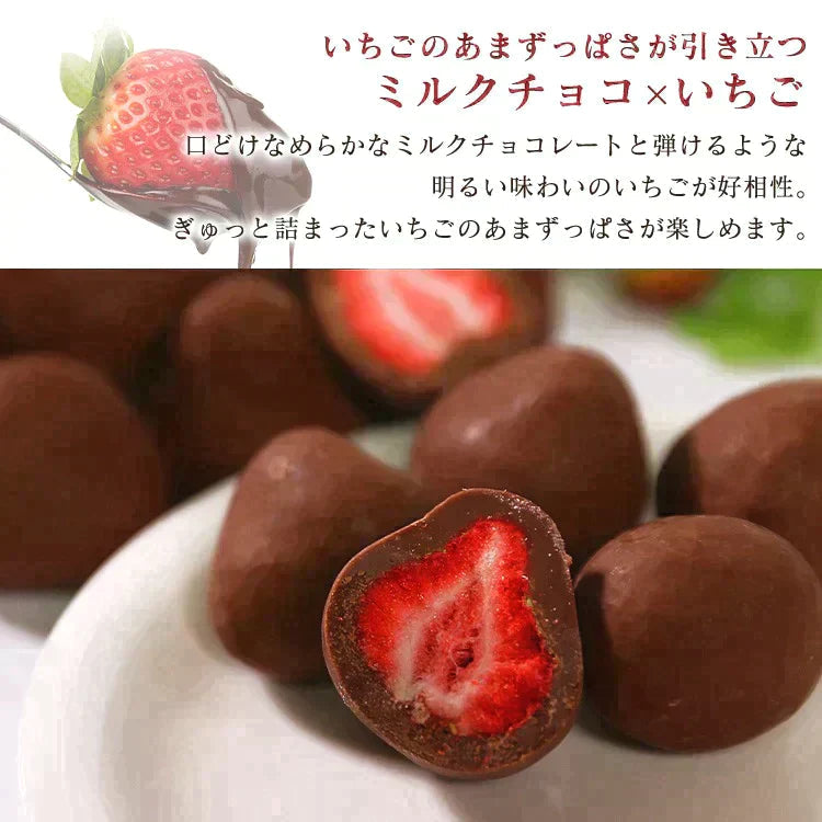 【カートアップNG】【訳あり】【賞味期限2023/5/21】まるごといちごチョコ 300g ミルクチョコ【エコ得】