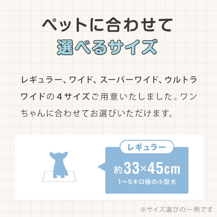 (ワイド)ペットシーツ 厚型 レギュラー 400枚 ワイド 200枚 スーパーワイド 100枚 ウルトラワイド 50枚 ホワイト 白 大容量 超吸収 抗菌 消臭 トイレシート トイレシーツ ペットシート 愛玩動物介護士監修 犬【送料無料】