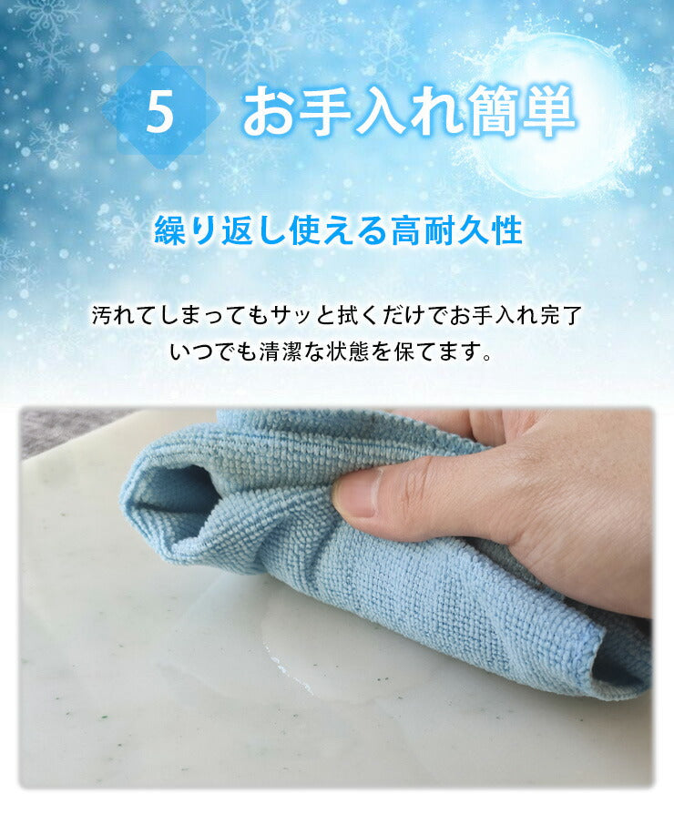 (ホワイト)大理石 ペットマット ペット 冷感 ひんやりボード マット 涼しい 40×30cm 天然大理石 角丸 省エネ 電源不使用 ずれ防止