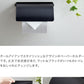 (ブラック)トイレットペーパーホルダー シングル オールアイアン モダン おしゃれ アイアン アンティーク シック トイレ ペーパー 太巻き 対応 直径13cmまで ブラック スチール トイレ用品 新生活 賃貸 マンション【送料無料】