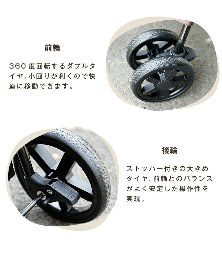 (ブラウン)折りたたみ ペットカート 4輪 多頭 小型犬 中型犬 キャリー バスケット ペットバギー ドッグカート カート ペット用 ペット 折り畳み コンパクト 軽量 犬 猫 おしゃれ