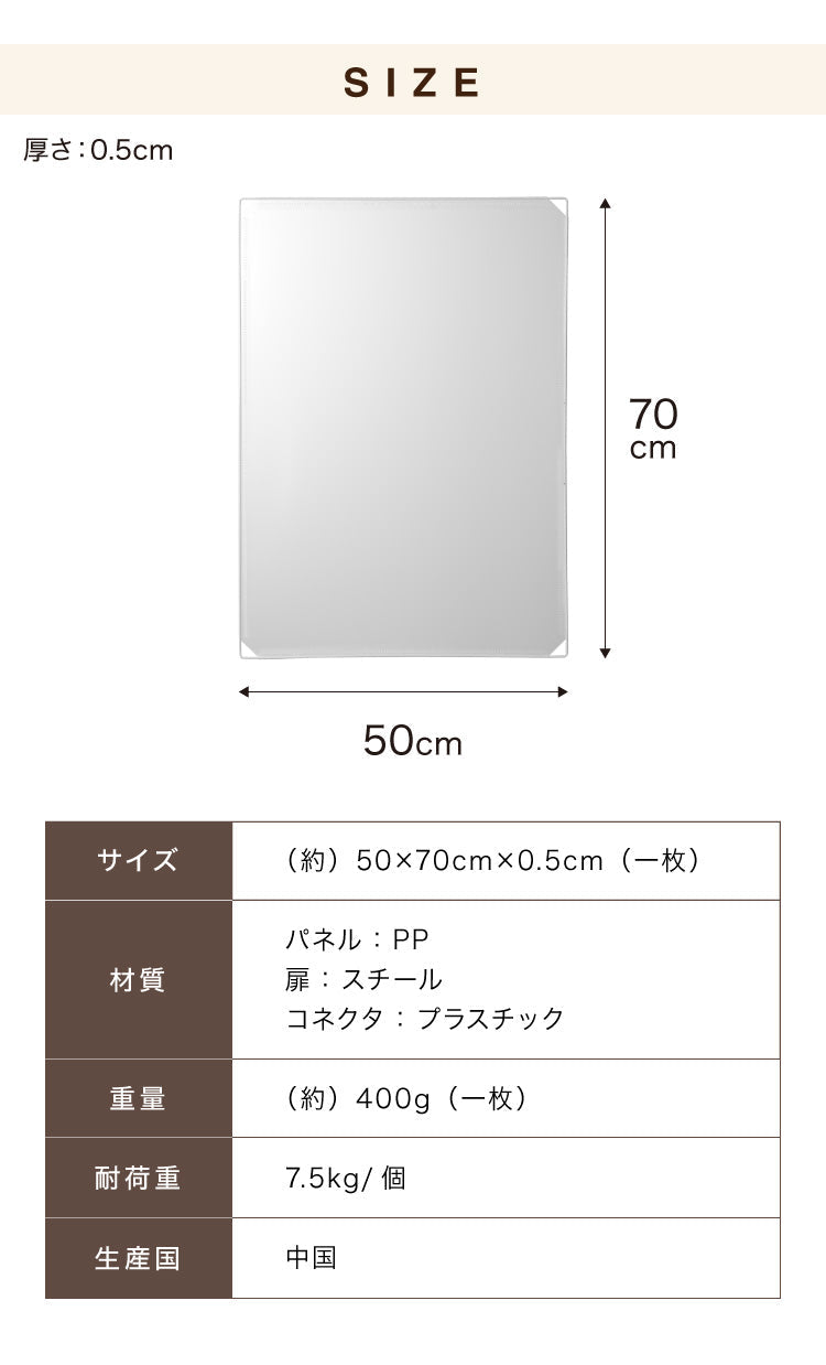 (透明ホワイト)ペットフェンス 半透明 透明 置くだけ 50×70cm ドア付き 防水仕様 滑り止め 組立簡単 コンパクト ジョイント式 ペットサークル ペットケージ ペットフェンス 柵 ドックケージ 犬 猫 ペット用品 屋内 広い 脱走防止 仕切り 【送料無料】