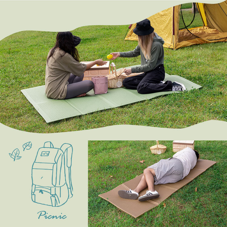 (ピンク)キャンプマット 折りたたみ 200×150cm クローズドセル 厚み1cm デコボコ軽減 滑り止め お手入れ簡単 軽量 アウトドアマット フォームマット テントマット ダブル スリーピングマット【送料無料】