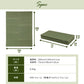 (カーキ)キャンプマット 折りたたみ 200×150cm クローズドセル 厚み1cm デコボコ軽減 滑り止め お手入れ簡単 軽量 アウトドアマット フォームマット テントマット ダブル スリーピングマット【送料無料】