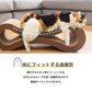 (カラー：ブラウン/タイプ：通常版)爪とぎ 猫 ループ型 両面仕様 またたび付 強化ダンボール 高耐久 木目調 大理石調 ナチュラル ブラウン ホワイト 猫爪とぎ 爪研ぎ 爪とぎベッド ベッド 枕 ペットベッド 段ボール 猫用品 【送料無料】