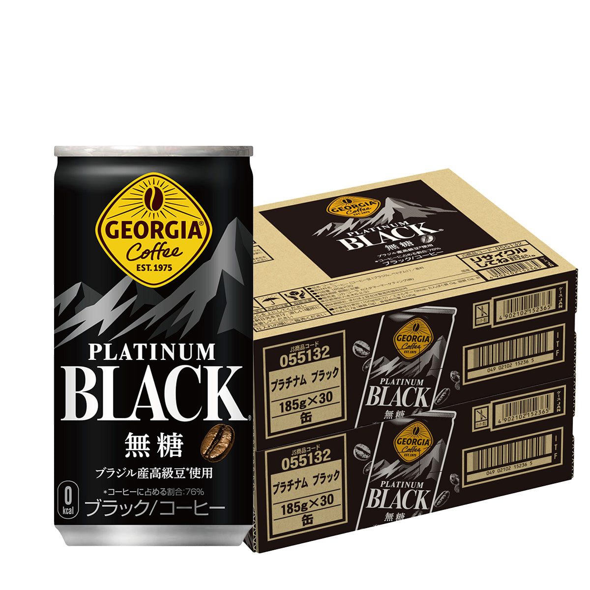 【送料無料】 ジョージア ブラック 185ml×1ケース/30本