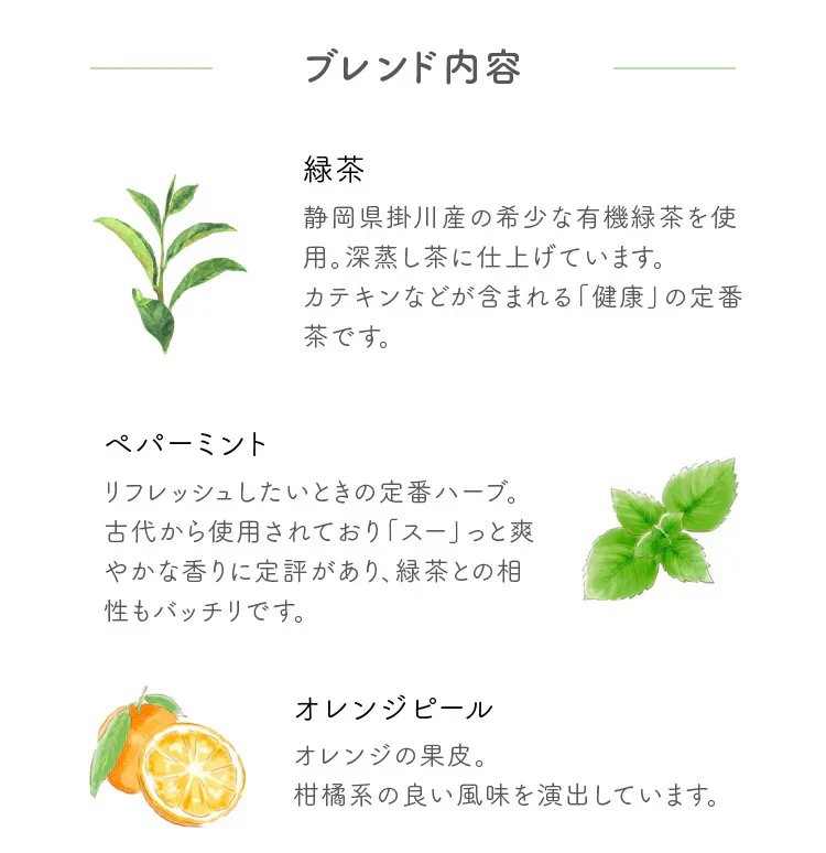 ★訳あり特価★オーガニック リフレッシュ ブレンド グリーンティー （Organic Refresh Blend  GREEN TEA ティーバッグ ブレンドティー 美容 健康 緑茶 有機）